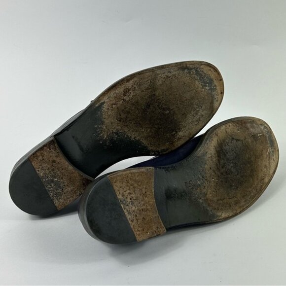 GUCCI Purple Leather Horsebit Loafers Size 7 - Picture 9 of 10